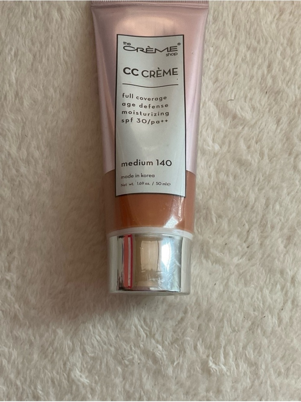 The Crème Shop CC Crème Medium 140 - Moisturizing Full Coverage SPF 30